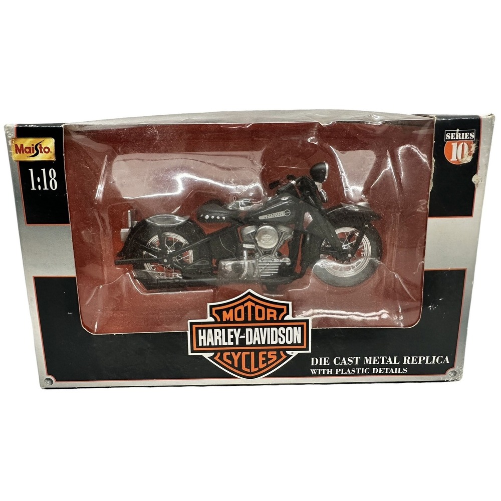 Harley Davidson 1948 FL Panhead Model 1:18‎ Die Cast Maisto series 10